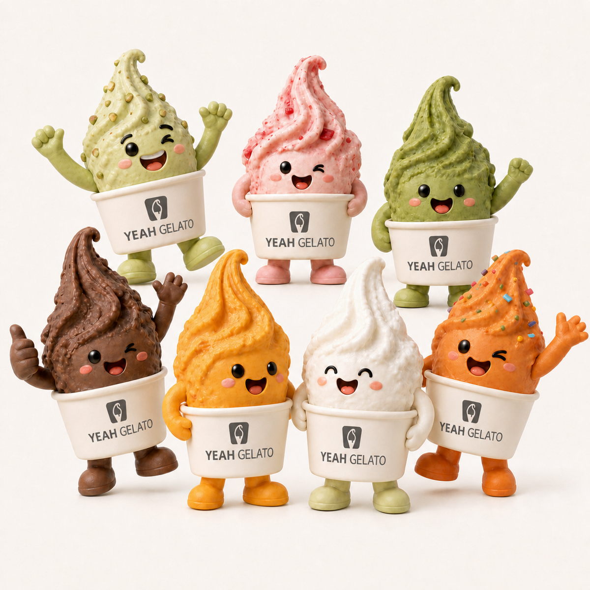 Yeah Gelato flavour campaign graphic