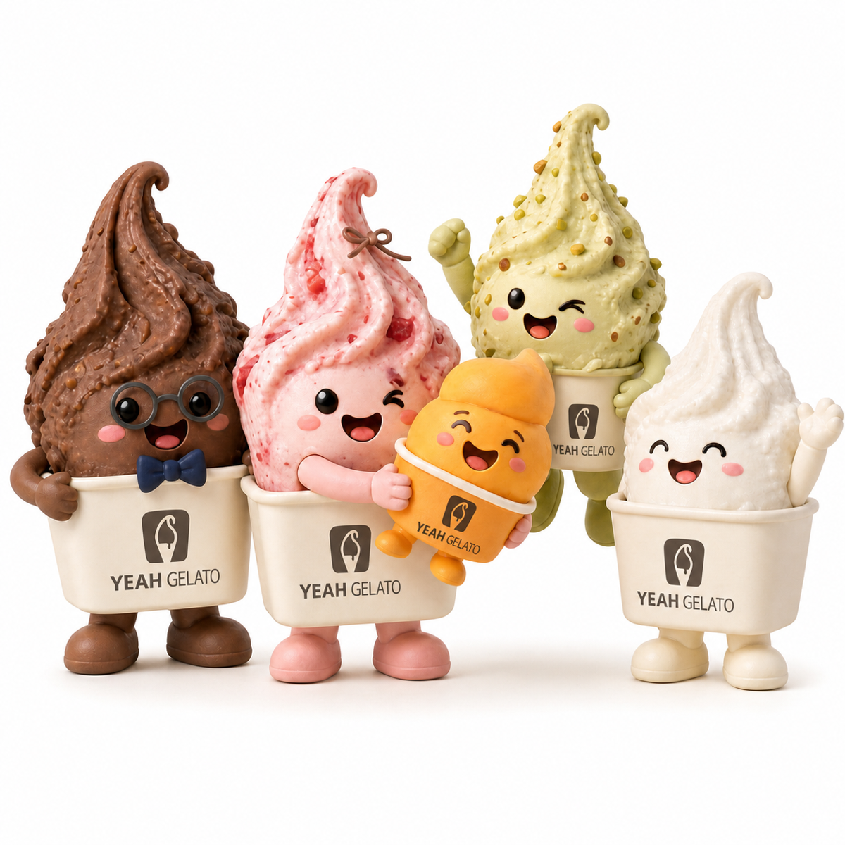 Yeah Gelato illustrated flavour graphic