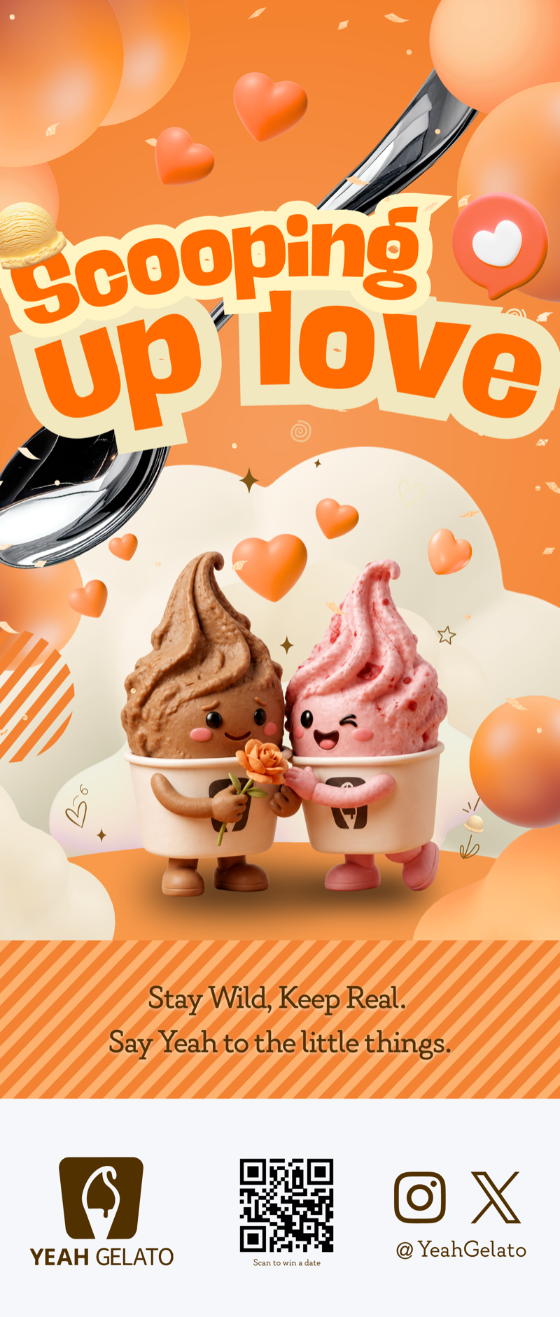 Yeah Gelato standee design one